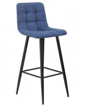 Стул барный DOBRIN NICOLE, черные матовые ножки, синяя ткань (UF860-14B) в Игриме - igrim.ok-mebel.com | фото 2