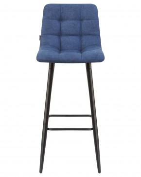 Стул барный DOBRIN NICOLE, черные матовые ножки, синяя ткань (UF860-14B) в Игриме - igrim.ok-mebel.com | фото 6