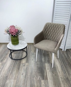 Стул BRANDY-X ЛАТТЕ #25 / белый каркас, велюр М-City в Игриме - igrim.ok-mebel.com | фото 2
