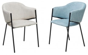 Стул ДИЛЛ, цвет RAIN 7 бриз, велюр / черный каркас М-City в Игриме - igrim.ok-mebel.com | фото 6