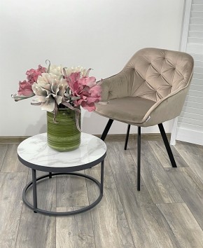 Стул GALE 360 град. поворот. BLUVEL-40 BEIGE, велюр/ черный каркас, М-City в Игриме - igrim.ok-mebel.com | фото 2
