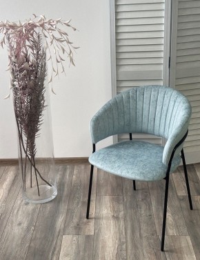 Стул ГЕММА, цвет RAIN 7 breeze, велюр / черный каркас М-City в Игриме - igrim.ok-mebel.com | фото 4