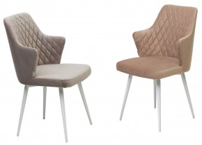 Стул HERMAN 360 град. БЕЖЕВЫЙ #5, велюр / белый каркас М-City в Игриме - igrim.ok-mebel.com | фото 6