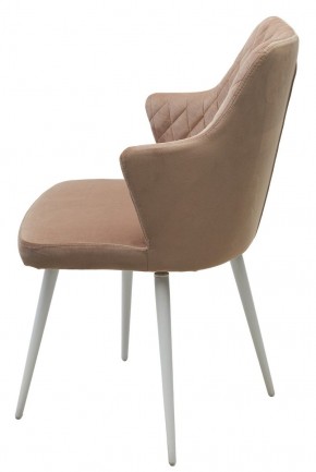 Стул HERMAN 360 град. БЕЖЕВЫЙ #5, велюр / белый каркас М-City в Игриме - igrim.ok-mebel.com | фото 8
