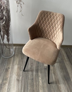 Стул HERMAN 360 град. БЕЖЕВЫЙ #5, велюр / черный каркас М-City в Игриме - igrim.ok-mebel.com | фото 2