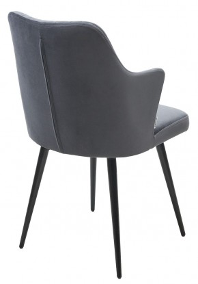 Стул HERMAN 360 град. BM-3 ТЕМНО-СЕРЫЙ, велюр / черный каркас М-City в Игриме - igrim.ok-mebel.com | фото 4