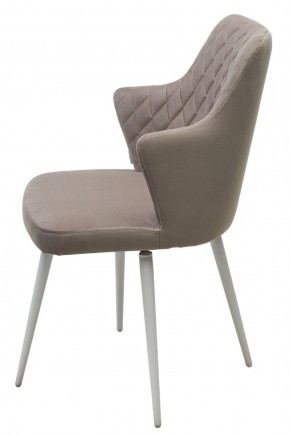Стул HERMAN 360 град. ЛАТТЕ #25, велюр / белый каркас М-City в Игриме - igrim.ok-mebel.com | фото 6