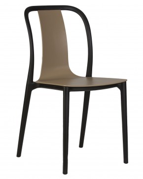 Стул обеденный DOBRIN ADAM, черный/бежевый в Игриме - igrim.ok-mebel.com | фото