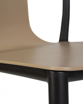 Стул обеденный DOBRIN ADAM, черный/бежевый в Игриме - igrim.ok-mebel.com | фото 10