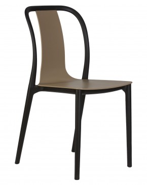 Стул обеденный DOBRIN ADAM, черный/бежевый в Игриме - igrim.ok-mebel.com | фото 2