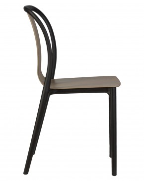 Стул обеденный DOBRIN ADAM, черный/бежевый в Игриме - igrim.ok-mebel.com | фото 3
