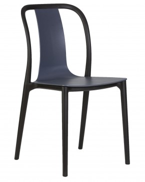 Стул обеденный DOBRIN ADAM, черный/серо-голубой в Игриме - igrim.ok-mebel.com | фото