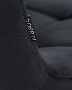 Стул обеденный DOBRIN ALEX, хром ножки, черный велюр (V108-77),  в Игриме - igrim.ok-mebel.com | фото 9