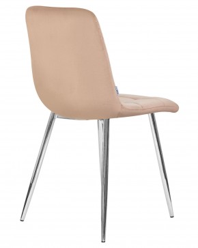 Стул обеденный DOBRIN ALEX, хром ножки, мокко велюр (V108-104),  в Игриме - igrim.ok-mebel.com | фото 4