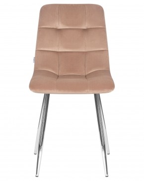 Стул обеденный DOBRIN ALEX, хром ножки, мокко велюр (V108-104),  в Игриме - igrim.ok-mebel.com | фото 6