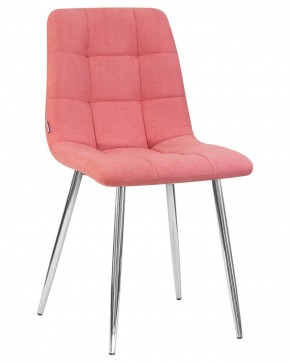 Стул обеденный DOBRIN ALEX, хром ножки, розовая ткань (UF860-05B) в Игриме - igrim.ok-mebel.com | фото