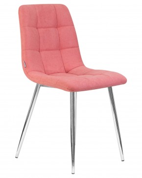 Стул обеденный DOBRIN ALEX, хром ножки, розовая ткань (UF860-05B) в Игриме - igrim.ok-mebel.com | фото 2