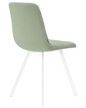 Стул обеденный DOBRIN ALEX SQUARE, белые ножки, мята ткань (UF860-11B) в Игриме - igrim.ok-mebel.com | фото 4