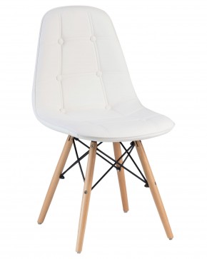 Стул обеденный DOBRIN BENNET, ножки светлый бук, белый в Игриме - igrim.ok-mebel.com | фото