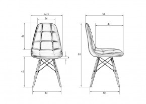 Стул обеденный DOBRIN BENNET, ножки светлый бук, чёрный в Игриме - igrim.ok-mebel.com | фото 8