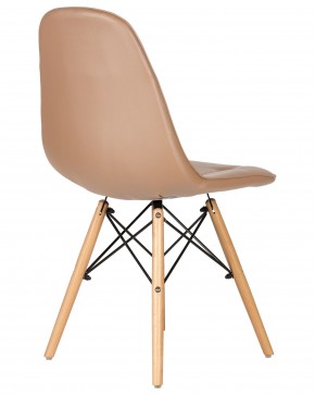 Стул обеденный DOBRIN BENNET, ножки светлый бук, коричневый в Игриме - igrim.ok-mebel.com | фото 3