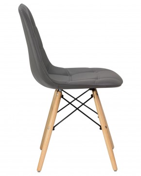 Стул обеденный DOBRIN BENNET, ножки светлый бук, серый  в Игриме - igrim.ok-mebel.com | фото 3