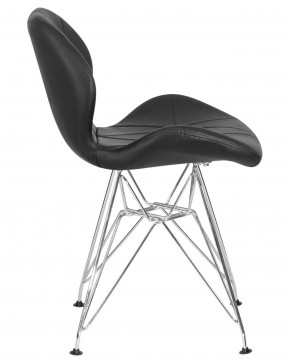 Стул обеденный DOBRIN BUTTERFLY CHROME, ножки хром, цвет чёрный в Игриме - igrim.ok-mebel.com | фото 3