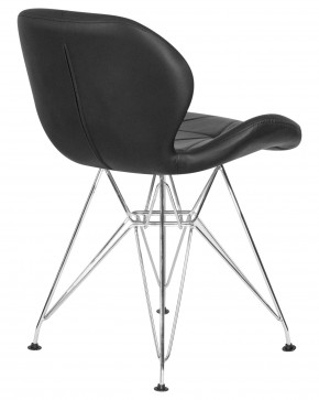 Стул обеденный DOBRIN BUTTERFLY CHROME, ножки хром, цвет чёрный в Игриме - igrim.ok-mebel.com | фото 4