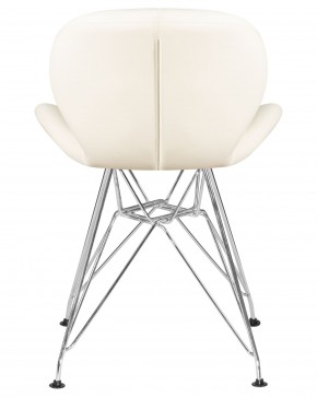 Стул обеденный DOBRIN BUTTERFLY CHROME, ножки хром, цвет кремовый в Игриме - igrim.ok-mebel.com | фото 5