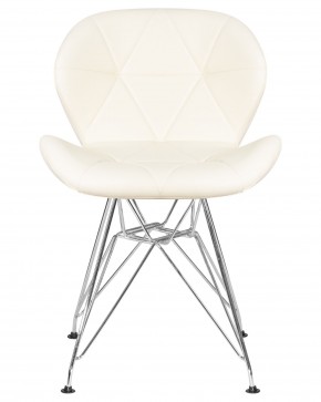 Стул обеденный DOBRIN BUTTERFLY CHROME, ножки хром, цвет кремовый в Игриме - igrim.ok-mebel.com | фото 6