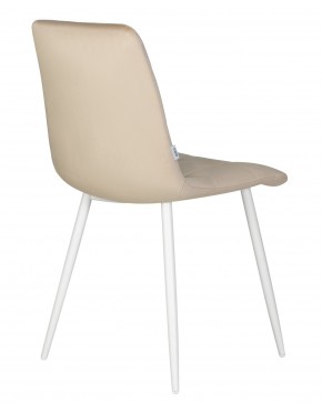 Стул обеденный DOBRIN CHILLY, Бежевый Holland 07, основание белое в Игриме - igrim.ok-mebel.com | фото 5