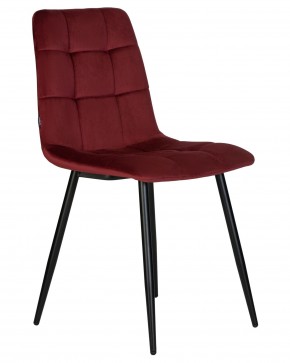 Стул обеденный DOBRIN CHILLY, Бордовый Holland 47, основание черный в Игриме - igrim.ok-mebel.com | фото 4