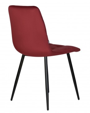 Стул обеденный DOBRIN CHILLY, Бордовый Holland 47, основание черный в Игриме - igrim.ok-mebel.com | фото 6