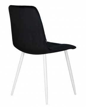 Стул обеденный DOBRIN CHILLY, Черный Holland 75, основание белое в Игриме - igrim.ok-mebel.com | фото 5