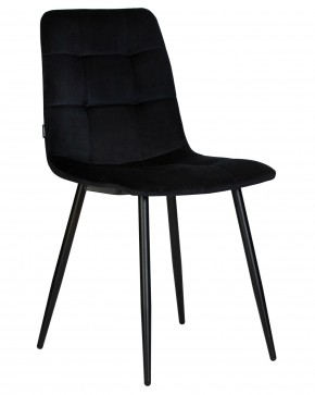Стул обеденный DOBRIN CHILLY, Черный Holland 75, основание черное в Игриме - igrim.ok-mebel.com | фото