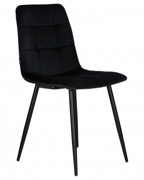 Стул обеденный DOBRIN CHILLY, Черный Holland 75, основание черное в Игриме - igrim.ok-mebel.com | фото 3