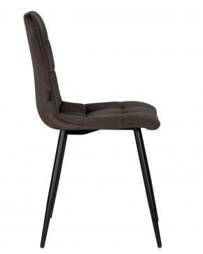 Стул обеденный DOBRIN CHILLY, Эспрессо Holland 74, основание черное в Игриме - igrim.ok-mebel.com | фото 4