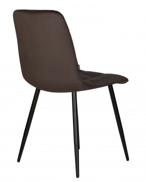 Стул обеденный DOBRIN CHILLY, Эспрессо Holland 74, основание черное в Игриме - igrim.ok-mebel.com | фото 5