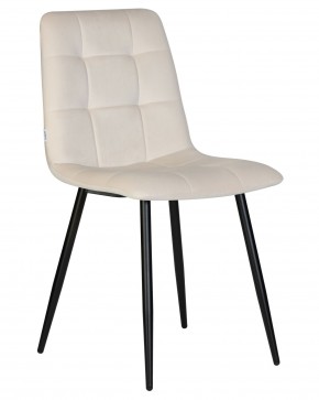 Стул обеденный DOBRIN CHILLY, Кремовый Holland 05, основание черное в Игриме - igrim.ok-mebel.com | фото