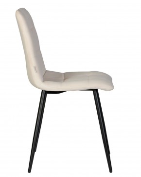 Стул обеденный DOBRIN CHILLY, Кремовый Holland 05, основание черное в Игриме - igrim.ok-mebel.com | фото 4