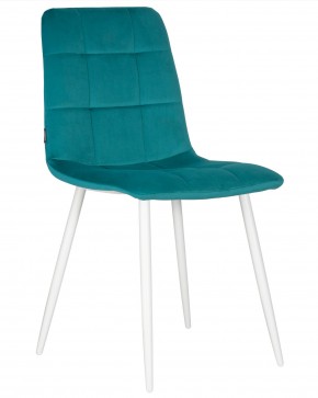 Стул обеденный DOBRIN CHILLY, Морской волны Holland 56, основание белое  в Игриме - igrim.ok-mebel.com | фото 8