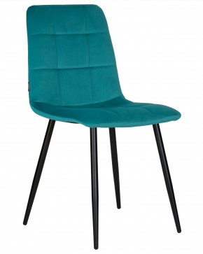 Стул обеденный DOBRIN CHILLY, Морской волны Holland 56, основание черное в Игриме - igrim.ok-mebel.com | фото
