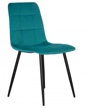 Стул обеденный DOBRIN CHILLY, Морской волны Holland 56, основание черное в Игриме - igrim.ok-mebel.com | фото 2