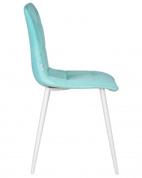 Стул обеденный DOBRIN CHILLY, Мятный Holland 50, основание белое в Игриме - igrim.ok-mebel.com | фото 3