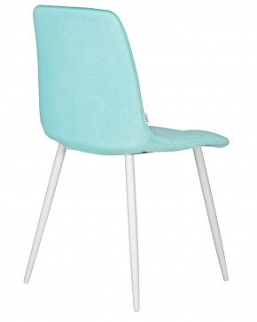 Стул обеденный DOBRIN CHILLY, Мятный Holland 50, основание белое в Игриме - igrim.ok-mebel.com | фото 4