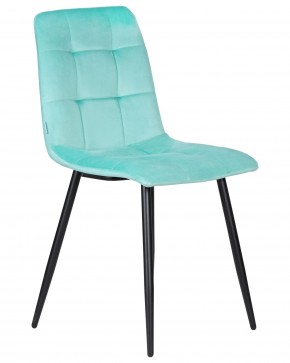 Стул обеденный DOBRIN CHILLY, Мятный Holland 50, основание черное в Игриме - igrim.ok-mebel.com | фото 2