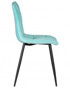 Стул обеденный DOBRIN CHILLY, Мятный Holland 50, основание черное в Игриме - igrim.ok-mebel.com | фото 3