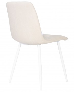 Стул обеденный DOBRIN CHILLY ROMBO, Бежевый Simple 44, основание белое в Игриме - igrim.ok-mebel.com | фото 4
