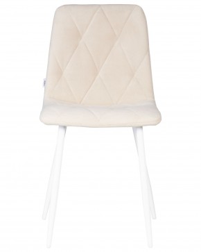 Стул обеденный DOBRIN CHILLY ROMBO, Бежевый Simple 44, основание белое в Игриме - igrim.ok-mebel.com | фото 6
