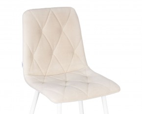 Стул обеденный DOBRIN CHILLY ROMBO, Бежевый Simple 44, основание белое в Игриме - igrim.ok-mebel.com | фото 8